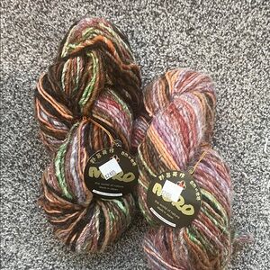 Noro Wool/Silk blend- Silk Blend.- Lot 2 Skeins Made in Japan